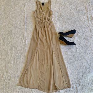 Tan Maxi Dress